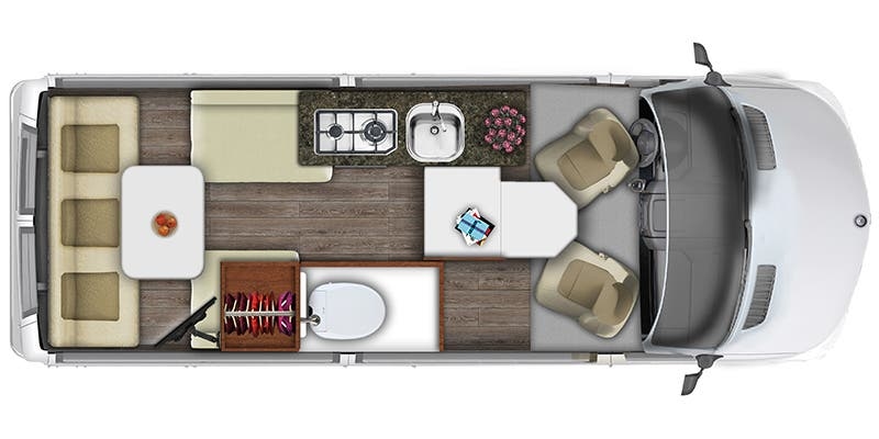 Roadtrek SS Agile Base floor plan
