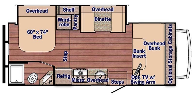 Gulf Stream Conquest Class C 6245 floor plan