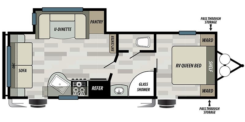 Forest River EVO T2460 floor plan