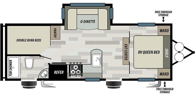 Forest River EVO T2490 floor plan