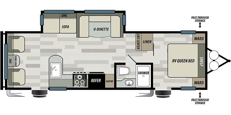 Forest River EVO T2600 floor plan