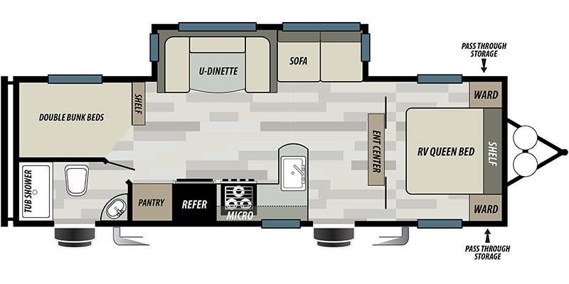 Forest River EVO T2850 floor plan