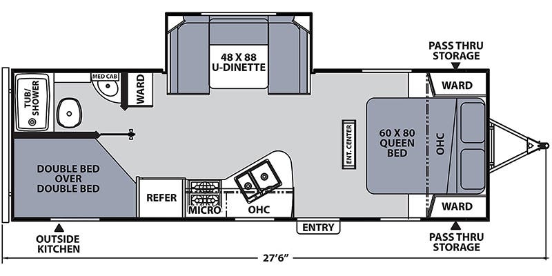 Coachmen Apex Ultra-Lite 245BHS floor plan