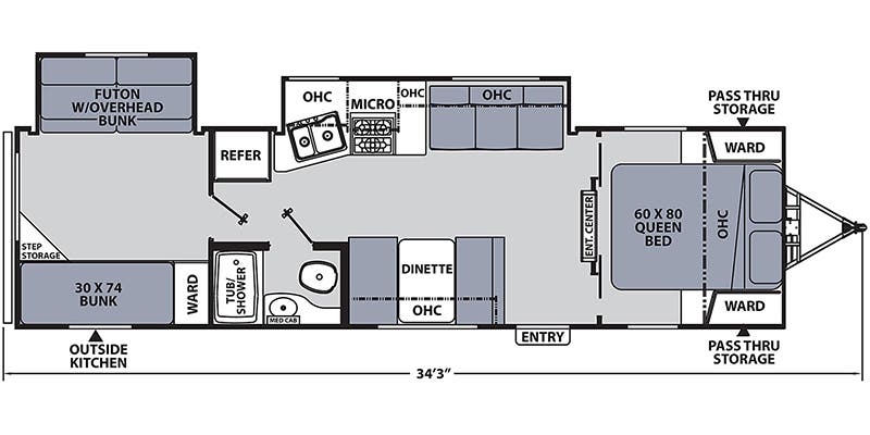 Coachmen Apex Ultra-Lite 300BHS floor plan