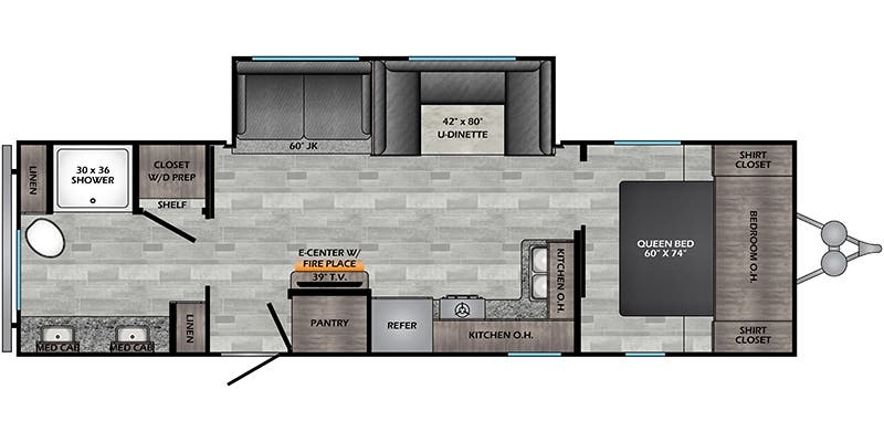 CrossRoads Zinger ZR280RB floor plan