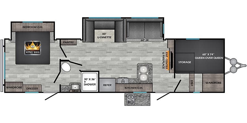 CrossRoads Zinger ZR320FB floor plan