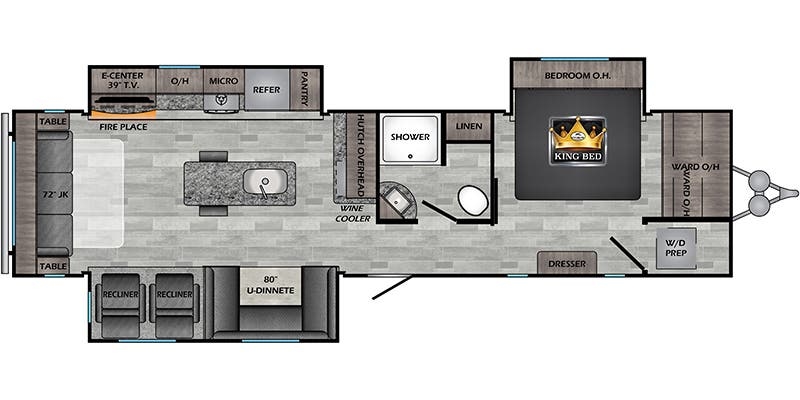 CrossRoads Zinger ZR340RE floor plan