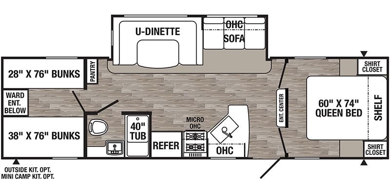 Palomino Puma XLE Lite 30DBSC floor plan