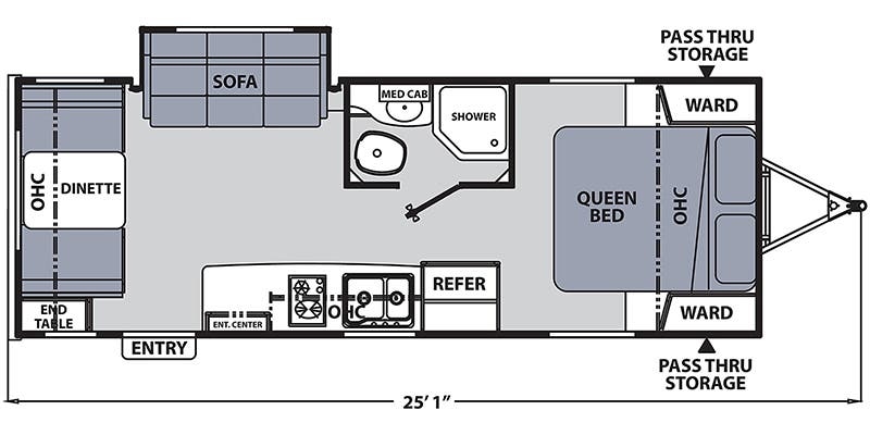 Coachmen Apex Nano 213RDS floor plan