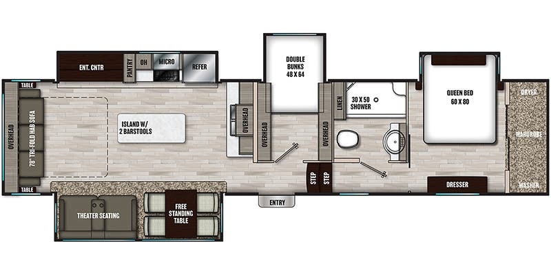 Coachmen Chaparral 360IBL floor plan