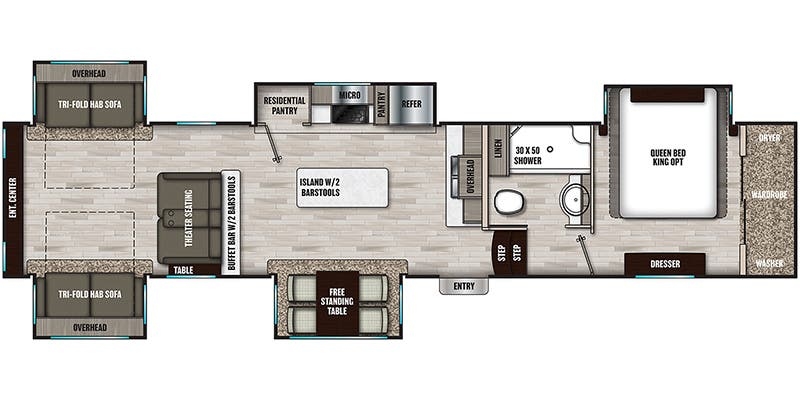 Coachmen Chaparral 381RD floor plan