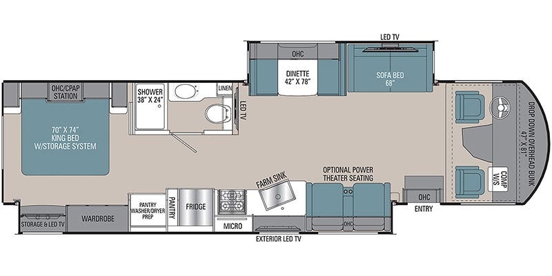 Coachmen Encore 355DS floor plan