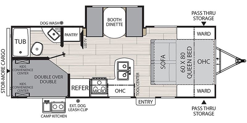 Coachmen Northern Spirit XTR 2146BHX floor plan