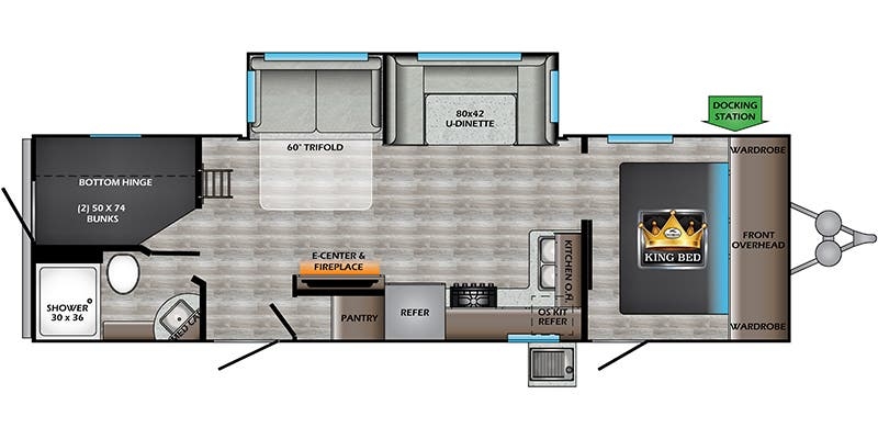 CrossRoads Cruiser Aire CR28BBH floor plan