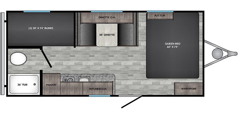 CrossRoads Zinger Lite ZR18BH floor plan