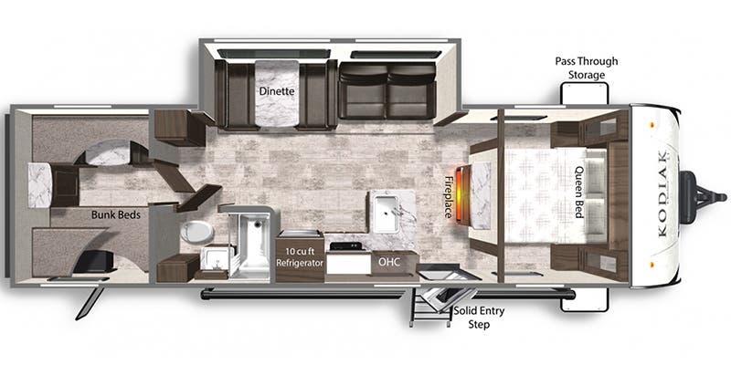 Dutchmen Kodiak SE 28SBH floor plan