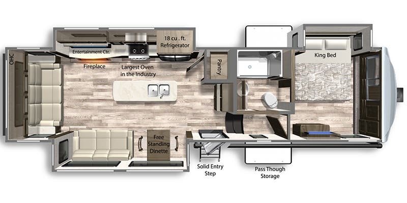 Dutchmen Yukon 320RL floor plan