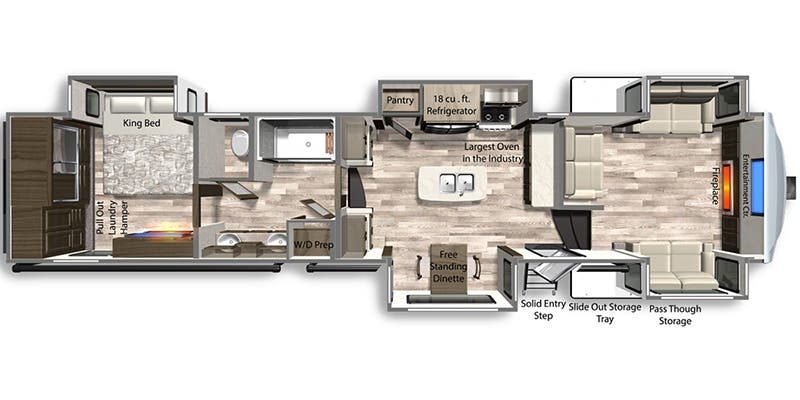 Dutchmen Yukon 421FL floor plan
