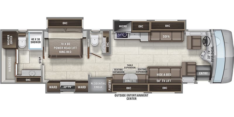 Entegra Coach Reatta XL 40Q2 floor plan