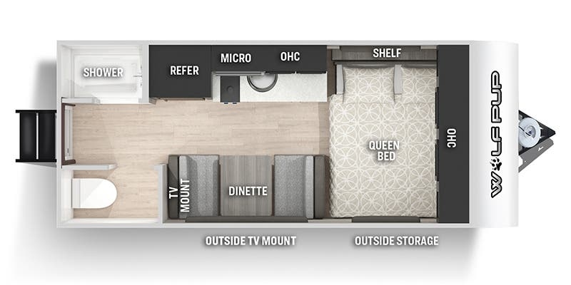 Forest River Cherokee Wolf Pup 14CC floor plan