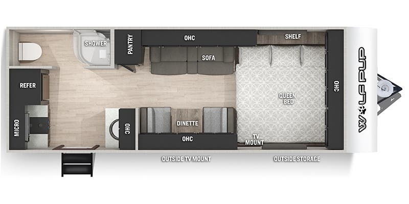 Forest River Cherokee Wolf Pup 16HE floor plan