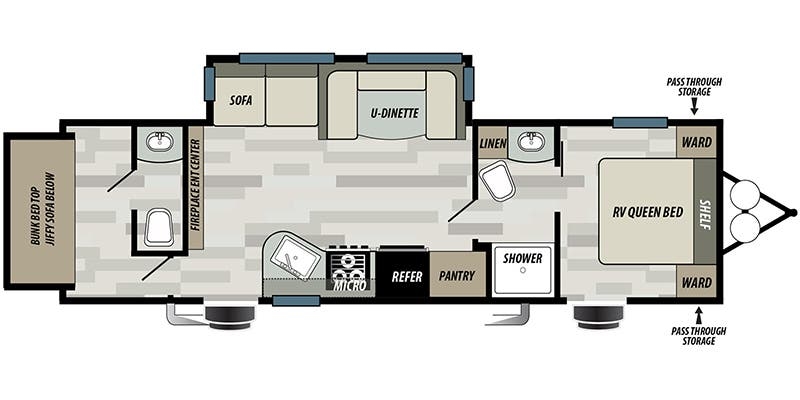 Forest River EVO T2800 floor plan