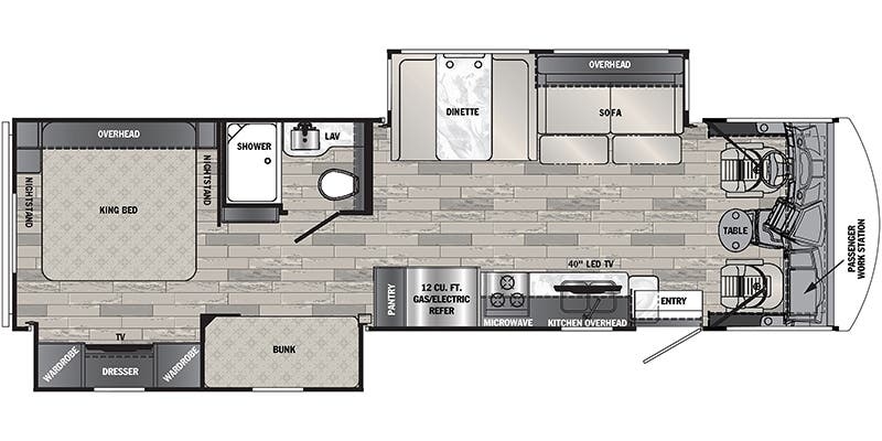 Forest River Georgetown 3 Series GT3 33B3 floor plan