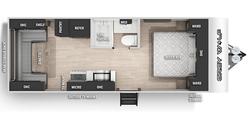 Forest River Cherokee Grey Wolf 20RDSE floor plan