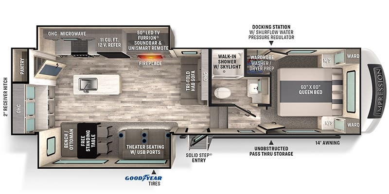 Forest River Impression 270RK floor plan