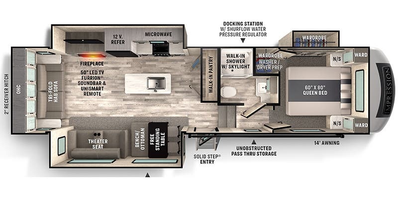 Forest River Impression 280RL floor plan