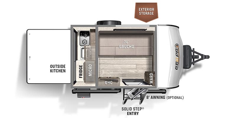 Forest River Rockwood Geo Pro G12SRK floor plan