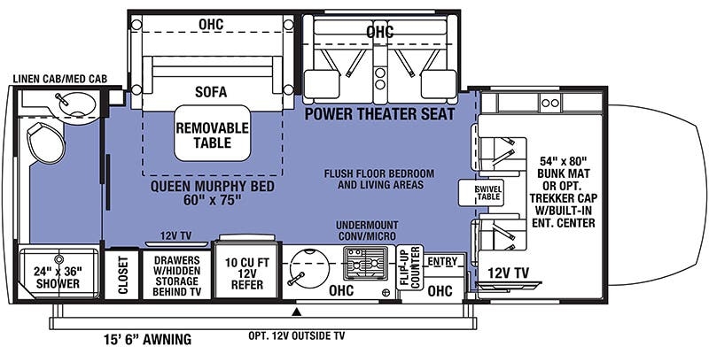Forest River Forester 2401T MBS floor plan