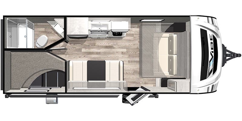 Forest River Vibe 17DB floor plan