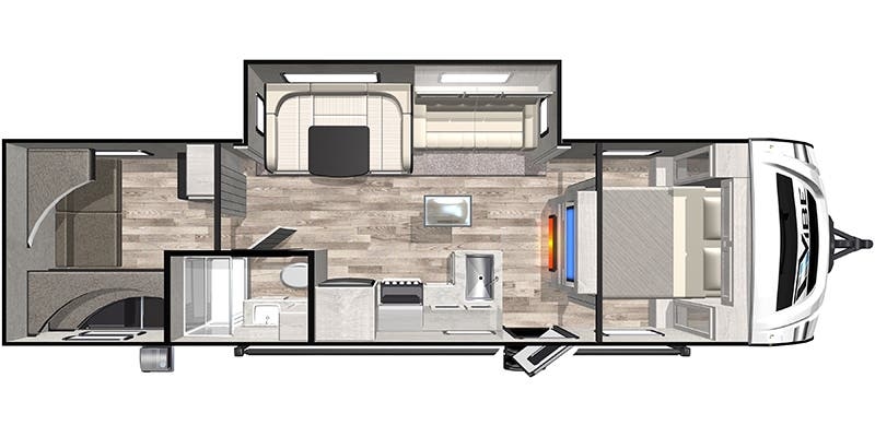 Forest River Vibe 28QB floor plan