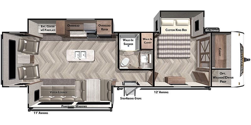 Forest River Wildwood 32RET floor plan