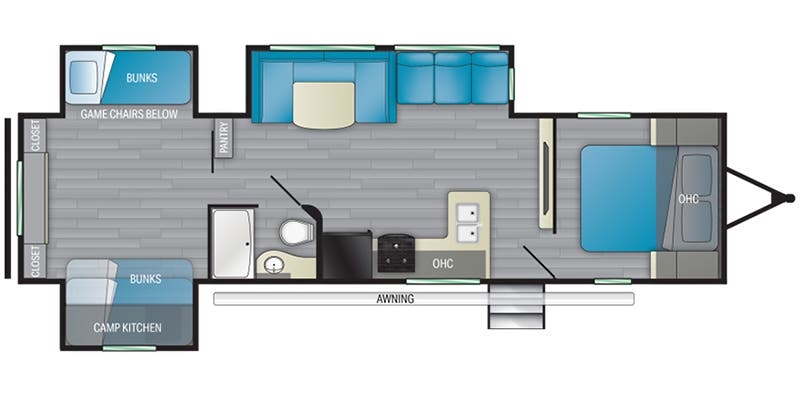 Heartland Pioneer PI BH 335 floor plan