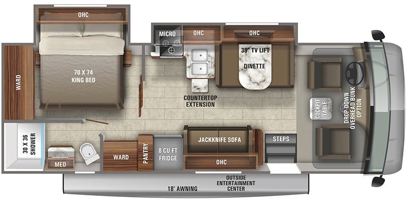 Jayco Alante 27A floor plan