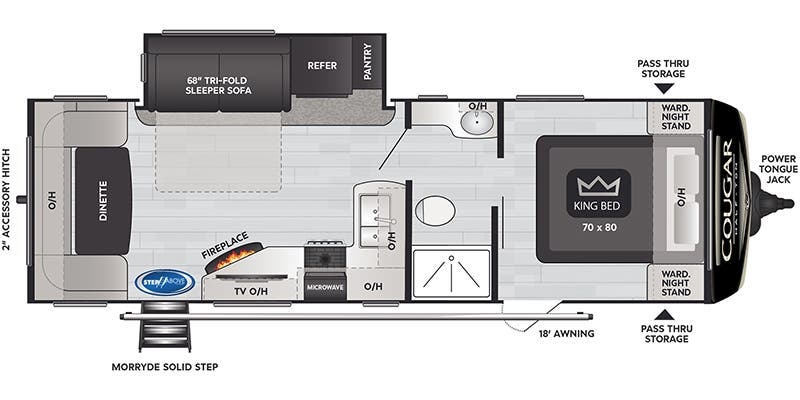 Keystone Cougar Half-Ton 25RDSWE floor plan