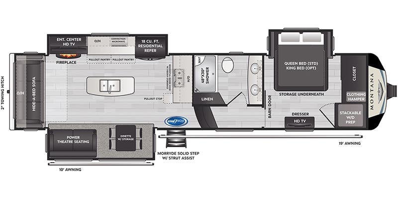 Keystone Montana 3231CK floor plan
