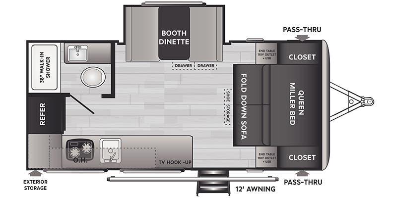 Keystone Springdale 1740RK floor plan