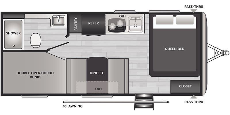 Keystone Springdale 2010BH floor plan