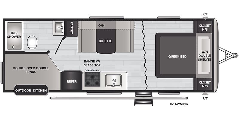Keystone Springdale 220BHWE floor plan