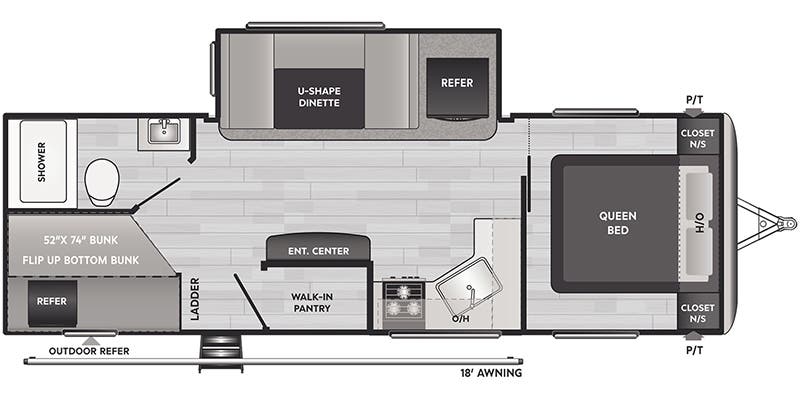 Keystone Springdale 251BH floor plan
