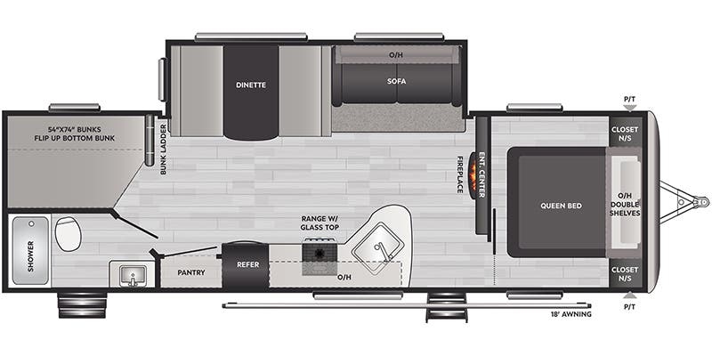 Keystone Springdale 282BHWE floor plan