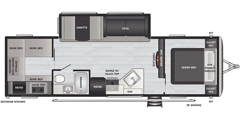 Keystone Springdale 298BHWE floor plan
