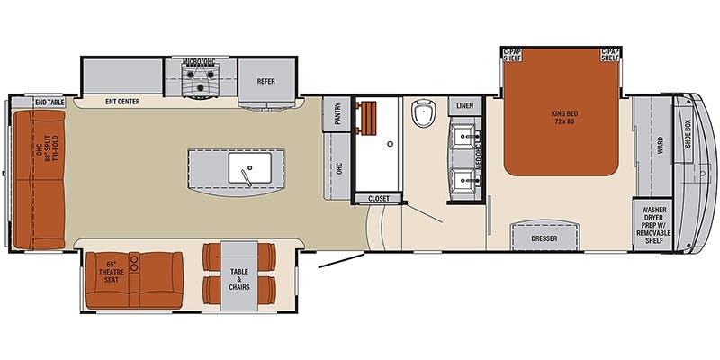 Palomino Columbus 329DV floor plan