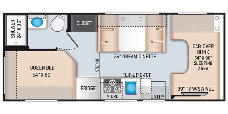 Thor Motor Coach Quantum LC LC22 floor plan