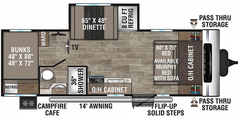 Venture RV Sonic SN211VDB floor plan