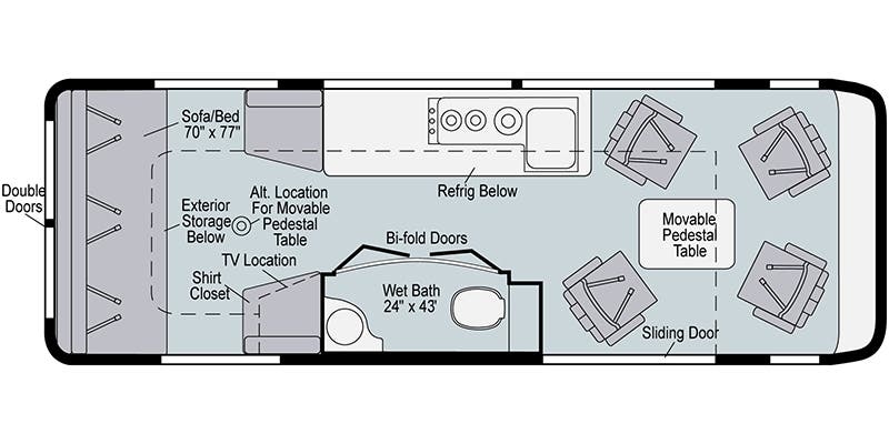 Winnebago Era 70X floor plan