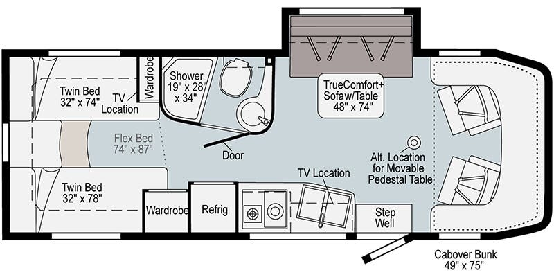 Winnebago View 24V floor plan